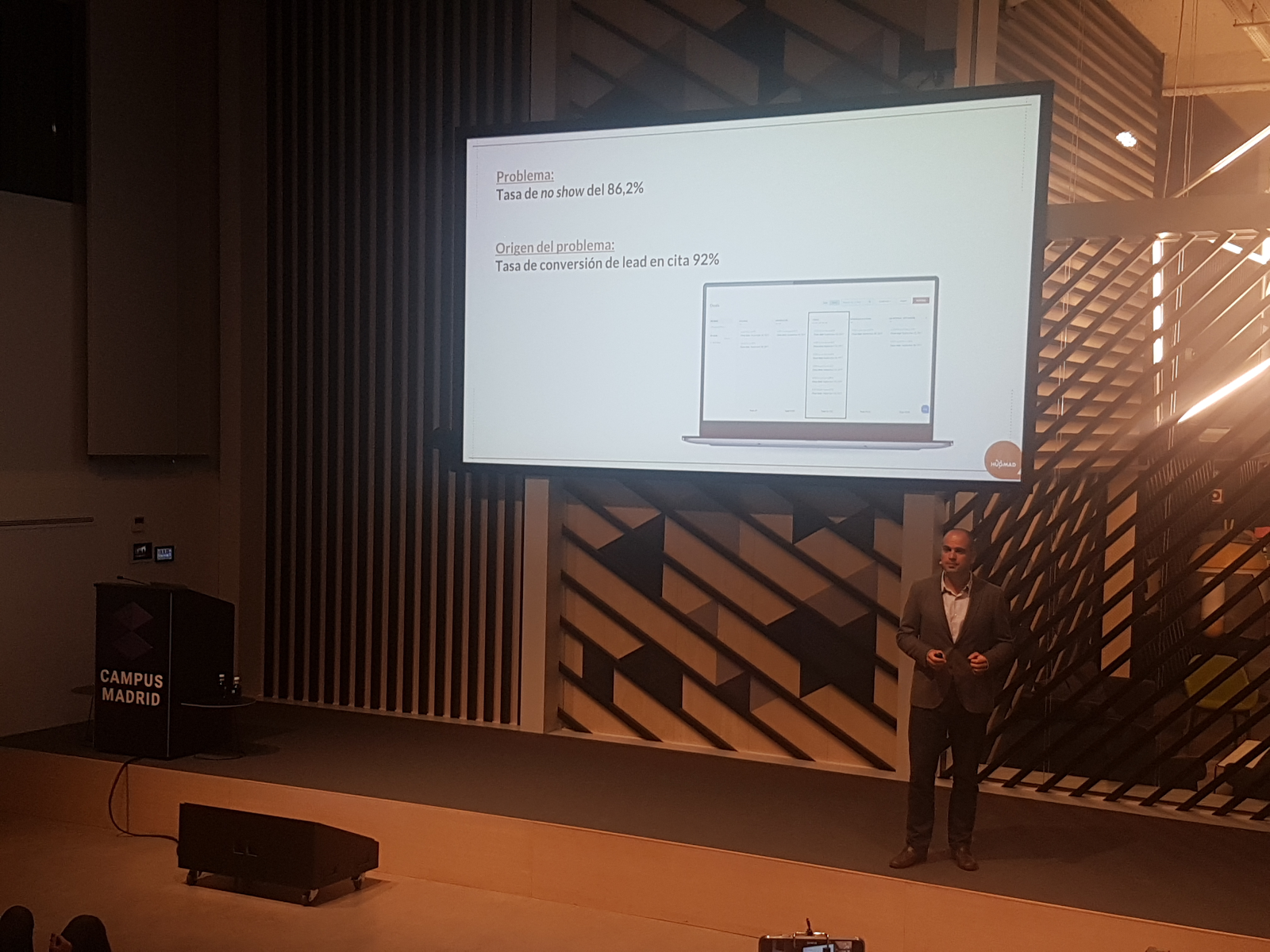 Pau Klein, durante su ponencia